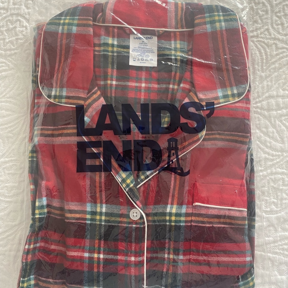 Land’s End Flannel night shirt 2x